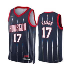 NBA Houston Rockets Trikot Tari Eason 17 Nike 2022-23 City Edition Navy Swingman - Herren